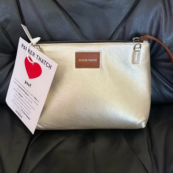 Parker Thatch Bella Clutch in Platinum. - Picture 2 of 11